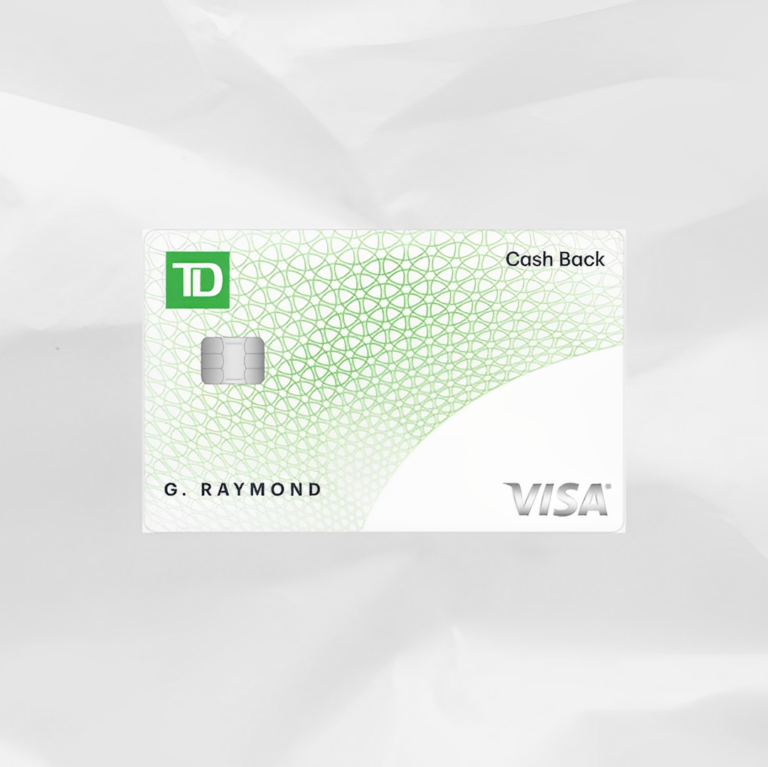 TD cash back Visa credit card